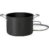 Cuisinart Chef's Classic Nonstick Hard-Anodized 8-Quart Stockpot with Lid,Black