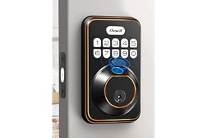 Fingerprint Door Lock, Zowill Keyless Entry Door Lock Keypad Deadbolt with 20 Biometric Fingerprints, 20 User Codes, Auto Lock, Anti-Peeping Password, IP54 Waterproof, Easy Installation Smart Lock