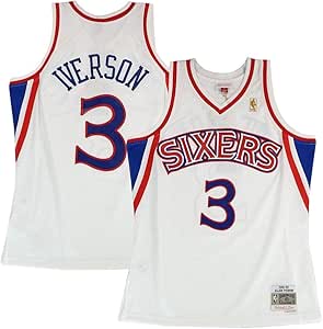 Amazon.com : Mitchell & Ness Philadelphia 76ers Allen Iverson 1996 Home Swingman Jersey : Clothing