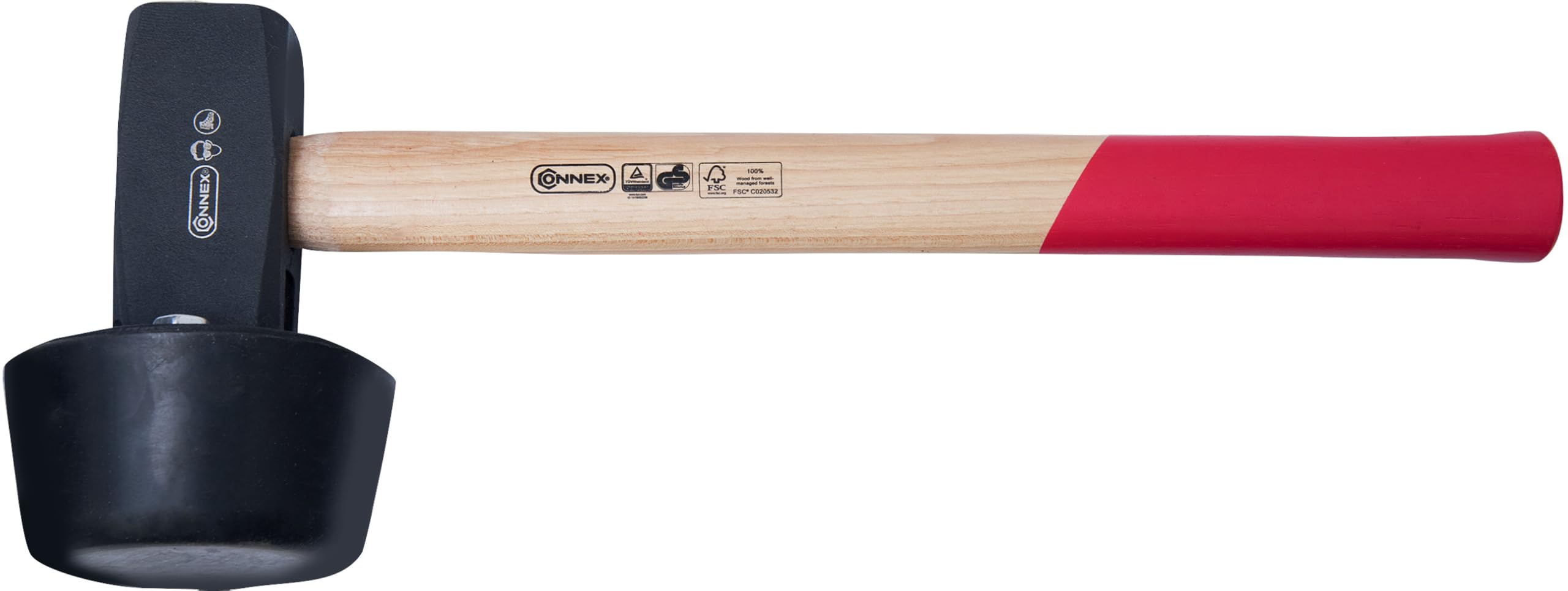 Connex COX622256 Paver’s Hammer Round, Black/Red/Beige, 2400 g