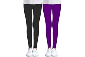 iLover Toddler Girls Cute Stretch Athletic Leggings Little Kids High Waisted Yoga Pants Ankle Length