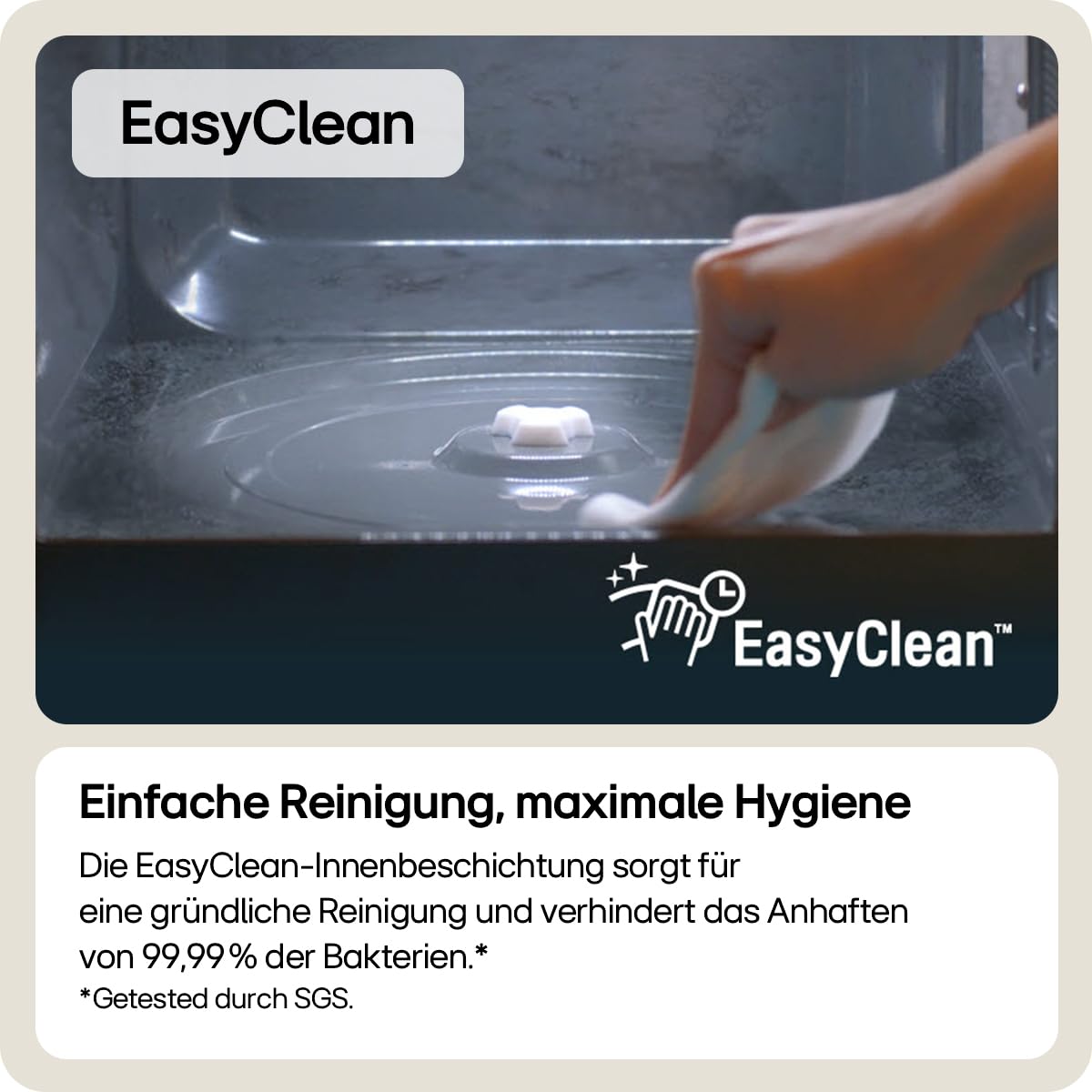 LG MH6535GDS Mikrowelle (25 L, 1000 W) mit Grill (LED-Display, Smart Inverter Technologie, pflegeleicht), Schwarz 4