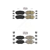 AmeriBRAKES Front Rear Ceramic Disc Brake Pads Kit