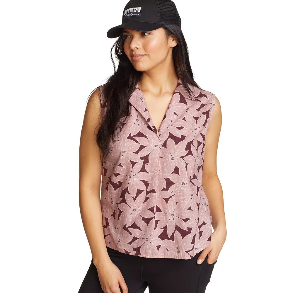 Eddie Bauer Women’s Baja Sleeveless Shirt, Grape