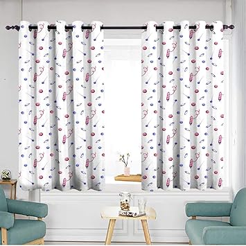 Amazon Com Home1love Home Curtains W 72 Xl 72 Seamless Sewing