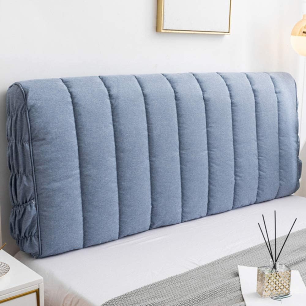 Solid Color Headboard Cover Bed Head Slipcover Protector With Stretch