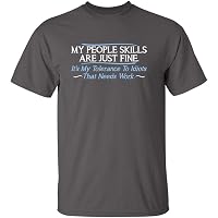 ALLNTRENDS Men's Humor T-Shirt – 'Ew People' Sarcastic Graphic Tee, Cool Fun Shirt - View #3
