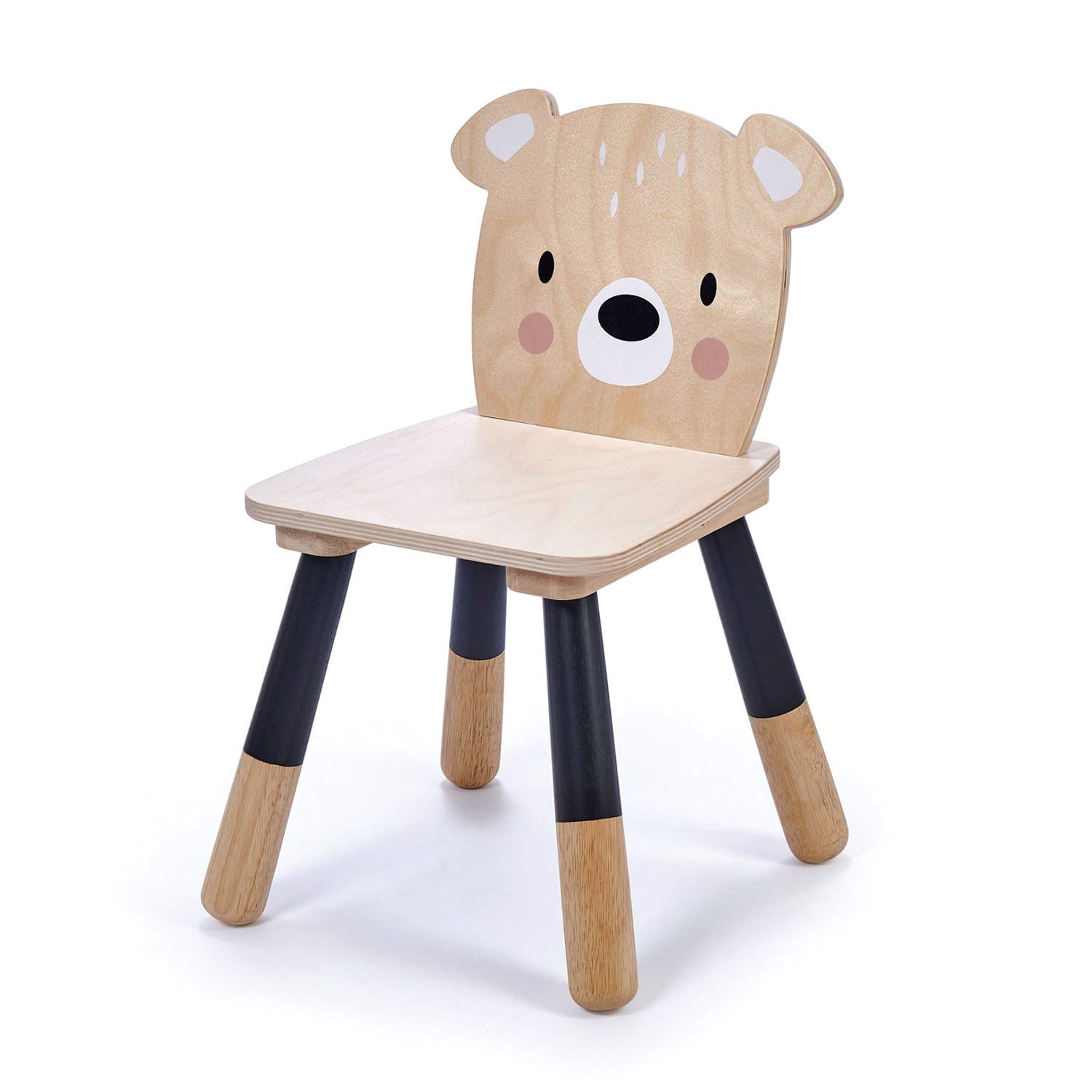 Tenderleaf Toys Forest Chair - Wood Furniture and Nursery Decor for Children (Bear)