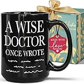 Koouyiedy Doctor Gifts Doctors Day Gifts Funny Coworker Gift for Dental Assistant Medical Student Practitioner - Funny Doctor Gift for Birthday Graduation Christmas 15OZ Black