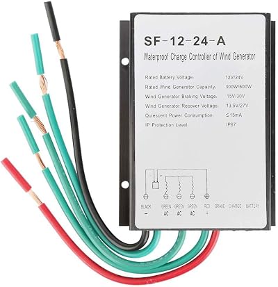 Vikye SF-12-24-A 12V/24V 300W/600W Waterproof Wind Turbine Generator Charge