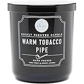 DW Home Warm Tobacco Pipe Scented Candle for Home, 9 oz, Medium Single Wick Candle Jar, Up to 33H Burn Time, Luxury Scented Candle for Relaxation, Gifting, Home Decor
