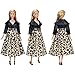 E-TING Handmade Fashion Doll Clothes Short Skirt Office Style Wears Dress for Girl Dolls (Black Jacket +Leopard Long Skirt)