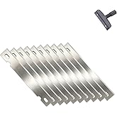 Carefree Fish Aquarium Scraper Blades 10Pcs for 4IN1 6IN1 7IN1 9IN1 Cleaning Tools Long Handle Algae Cleaner