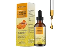 PENORAN Turmeric Curcumin Drops for Dogs, Joint Support Supplement, Liquid for Better Absorption, with Black Pepper Extra Str