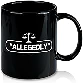 Slugeren Lawyer Gifts for Men Women, Allegedly Coffee Mug 11 OZ, Funny Christmas Birthday Graduation Gifts for Lawyer Future Lawyer Law Student Attorney Paralegal