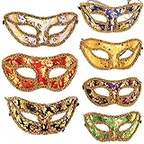 10pcs Set Different Colors Half Masquerades Venetian Masks Costumes Party Accessory