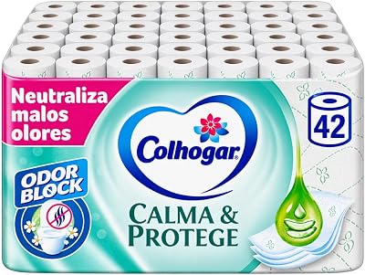 Colhogar protect care branco 7x6 - papel higiênico macio e resistente - 42 rolos - 3 camadas - branco