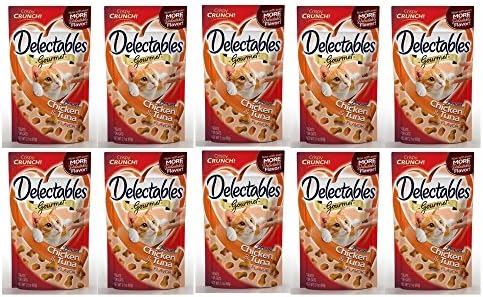 Delectables Gourmet Crunchy Cat Treats - Braised Chicken &amp; Tuna (10pack)