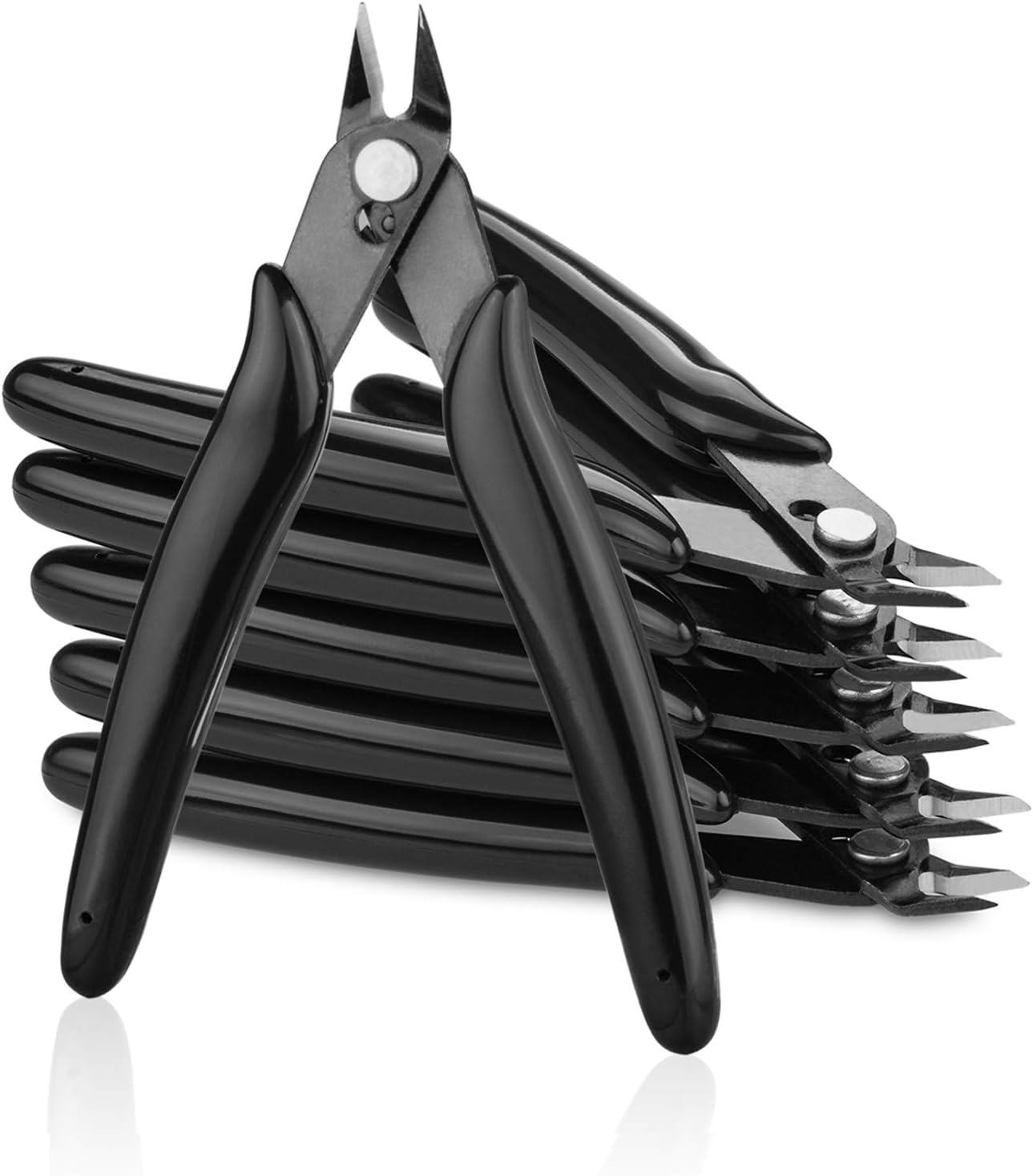 STARVAST 5In Side-Cutting Plier Wire Cutter - 6 Pack, Black