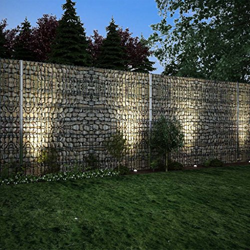 vidaXL Gabionen Gittermattenzaun 2008x1630mm 4m Gartenzaun Doppelstabmattenzaun – Bild 4