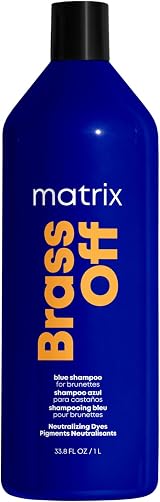 Matrix Brass Off Blue Toning Shampoo 1 Litre Corrects Orange Tones
