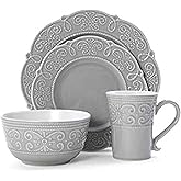 Pfaltzgraff Abby 16-Piece Dinnerware Set, Gray