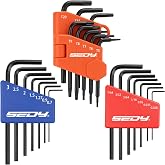 SEDY 22 Piece Mini Hex Key Allen Wrench Set - Hex/Torx, Metric/SAE (3-IN-ONE, Cr-V)