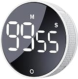 AVINIA Digital Kitchen Timer with Large LED Display Magnetic Countdown Countup