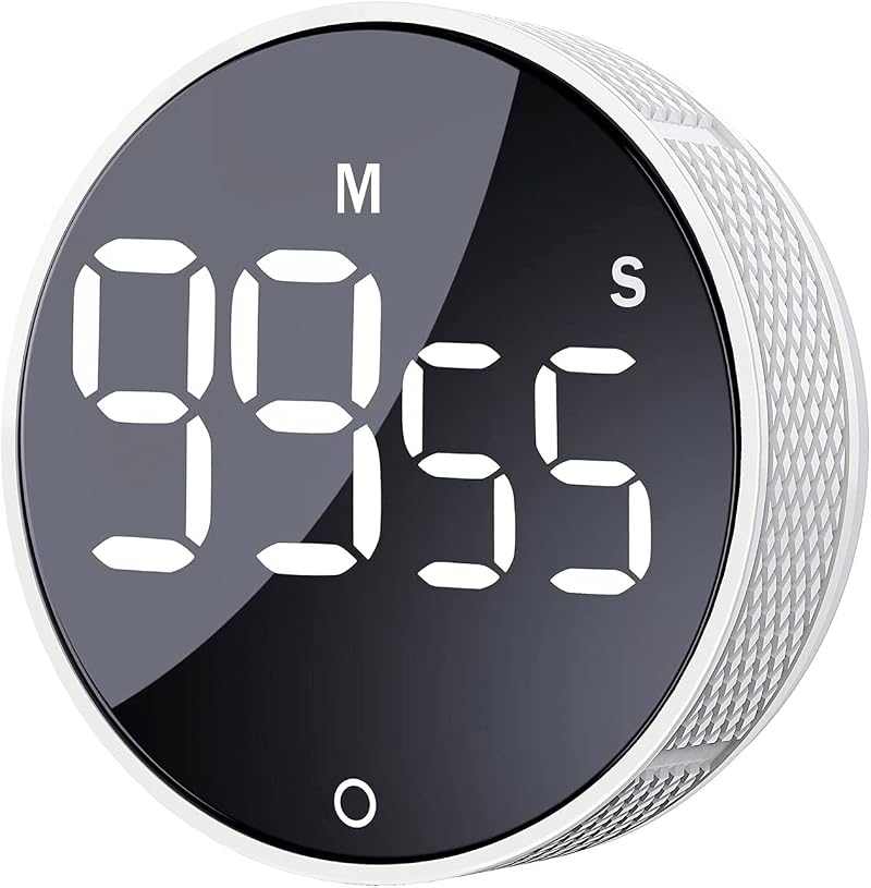 AVINIA Digital Kitchen Timer with Large LED Display Magnetic Countdown Countup