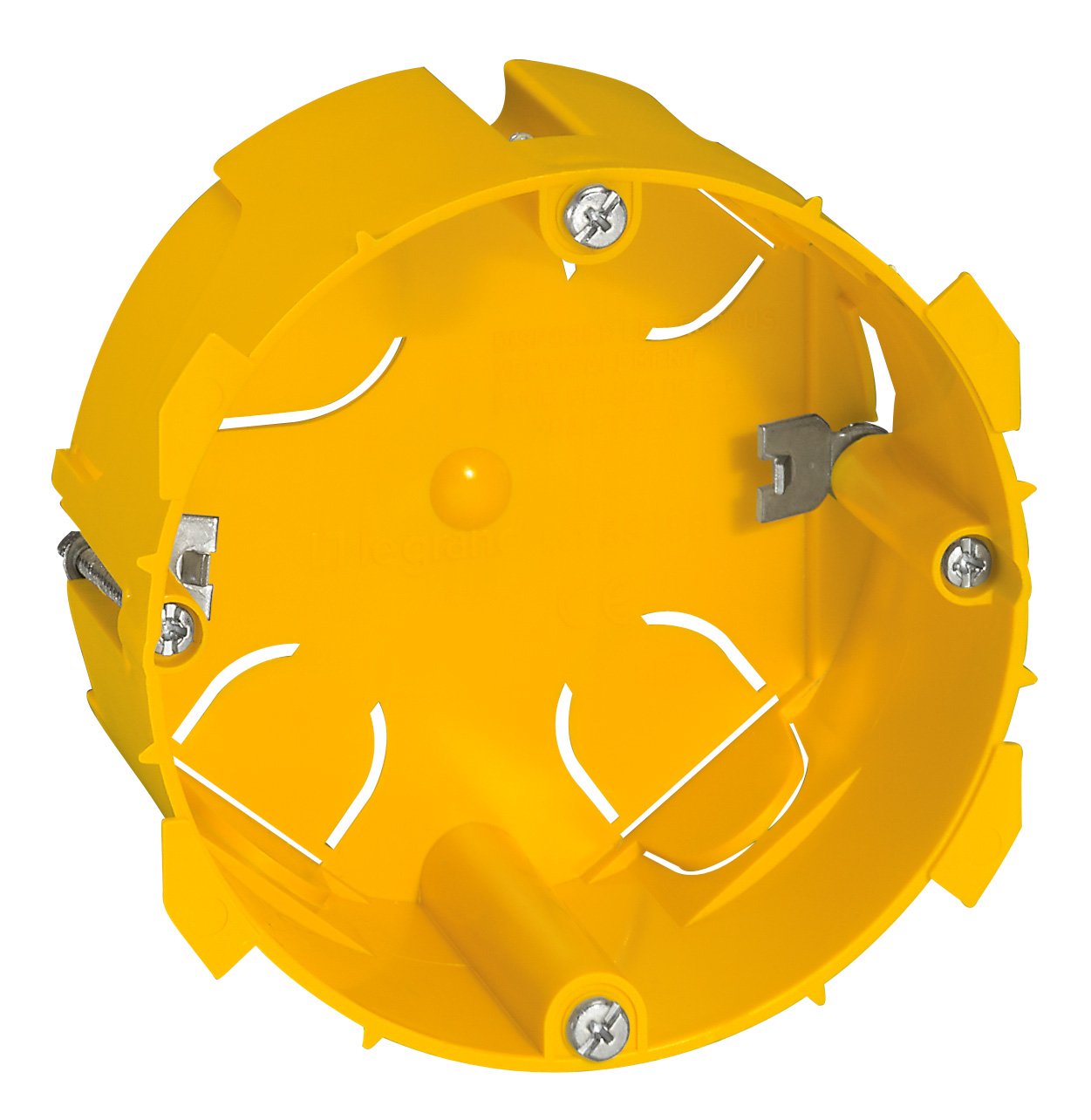 Legrand LEG89358 Batibox Drywall Electrical Socket Box 20/32A Single Outlet, Yellow, Plastic, Not Water Resistant, 1 Box