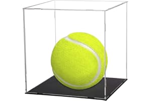 Evron Display Case for Collectibles Assemble Clear Acrylic Box Alternative Glass Case for Display Action Figures Home Storage & Organizing Toys (4x4x4 inch; 10x10x10 cm)