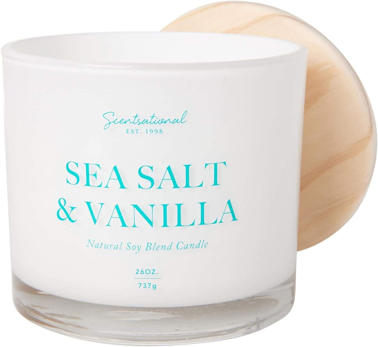Scentsational Natural Ocean Sea Salt and Organic Vanilla with and