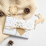 Toopedy White Silver Star Tissue Paper 50 Sheets 50x70cm Gift Wrapping view 5