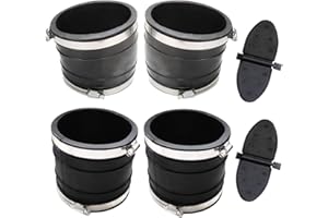 UanofCn 14358T Exhaust Bellow Water Shutter Flapper Kit 4 Inches for MerCruiser Stern Drives V6 V8 Engine 807166A1 44348T Tube Boot