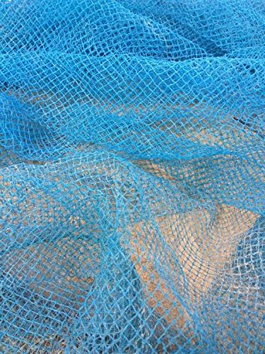 Pigeon Net Nylon Anti Bird Net with Attached Rope Around, 6 X 8ft, Blue