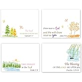 4x3 Inch Bible Sticky Notes Inspirational Sticky Note Memo Pads Bible Verse Quotes Notepads for Reminders School Office Supplies(4 Pack)