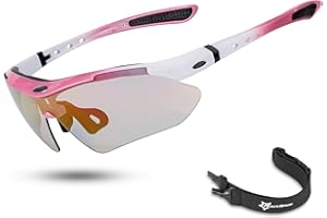 ROCKBROS Photochromic Sports Sunglasses for Men Women Cycling Glasses MTB Biking Sunglasses, with Removable Elasctic Band