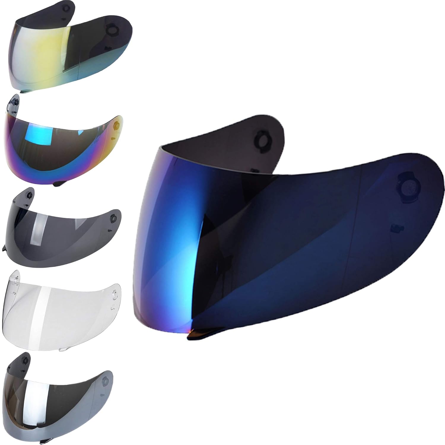 AGV K4 K4 EVO Blue Mirror Motorcycle Helmet Visors Clothing, Helmets