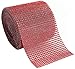 First to act tactical Diamond Rhinestone Mesh Ribbon Supreme Quality Sparkling Bling Wrap Ribbon Bulk DIY Roll for Arts Crafts Party Decorations, 24 Rows, 1 Roll (Red, 4.75in x 10yards)
