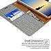 GOOSPERY Canvas Wallet for Samsung Galaxy Note 8 Case (2017) Denim Stand Flip Cover - Grey