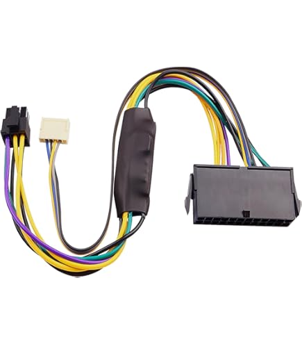 12" ATX Main 24-Pin To 6-Pin PSU Power Adapter Cable 18AWG HP - Foto 11