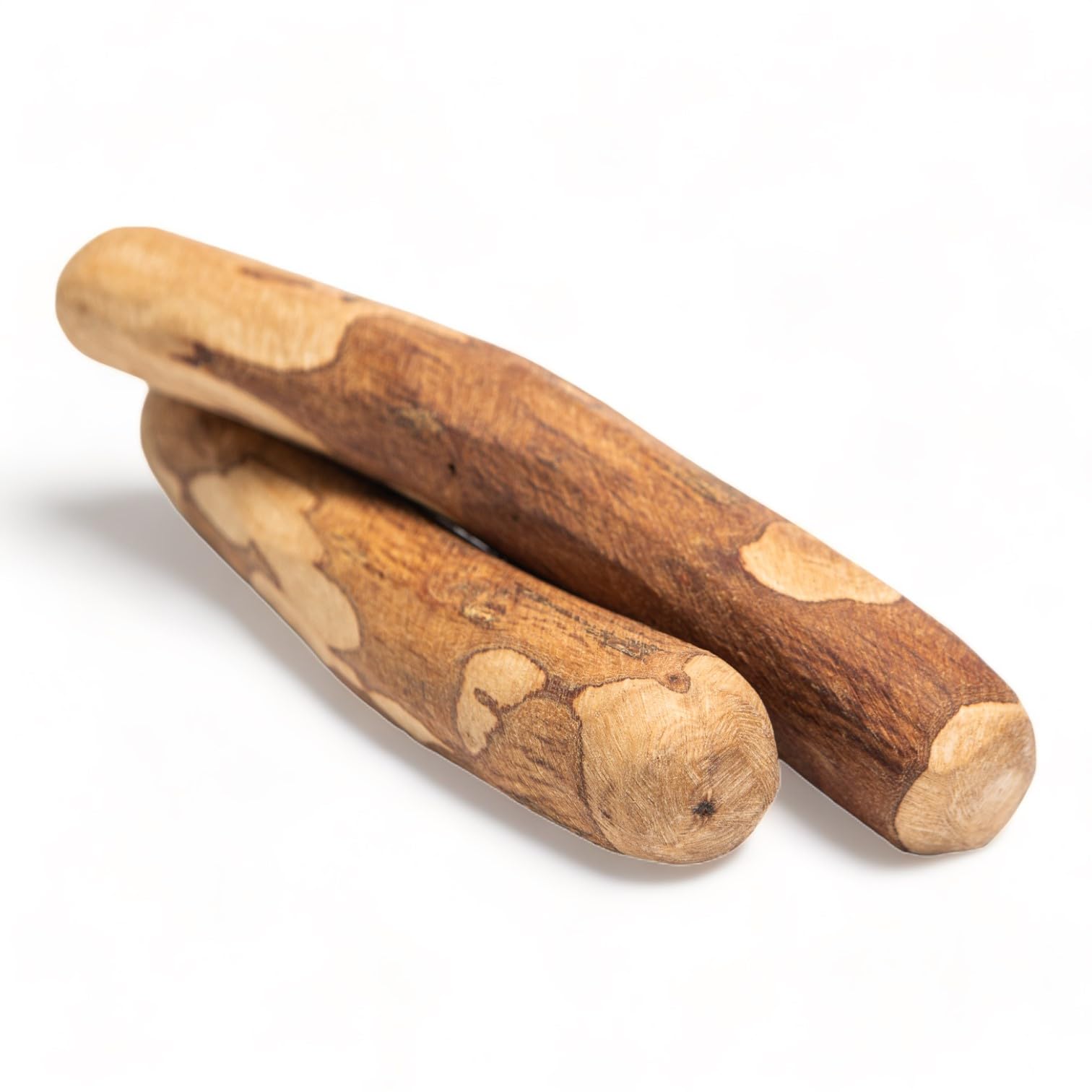 Dilecti Olive Wood Dog Chews - Natural Dense Hardwood Stick - Long-Lasting Dental Care Chew Toys with Antioxidants, Safe Splinter-Free Design - 2 Medium Pieces, 100-220g - For All Breeds