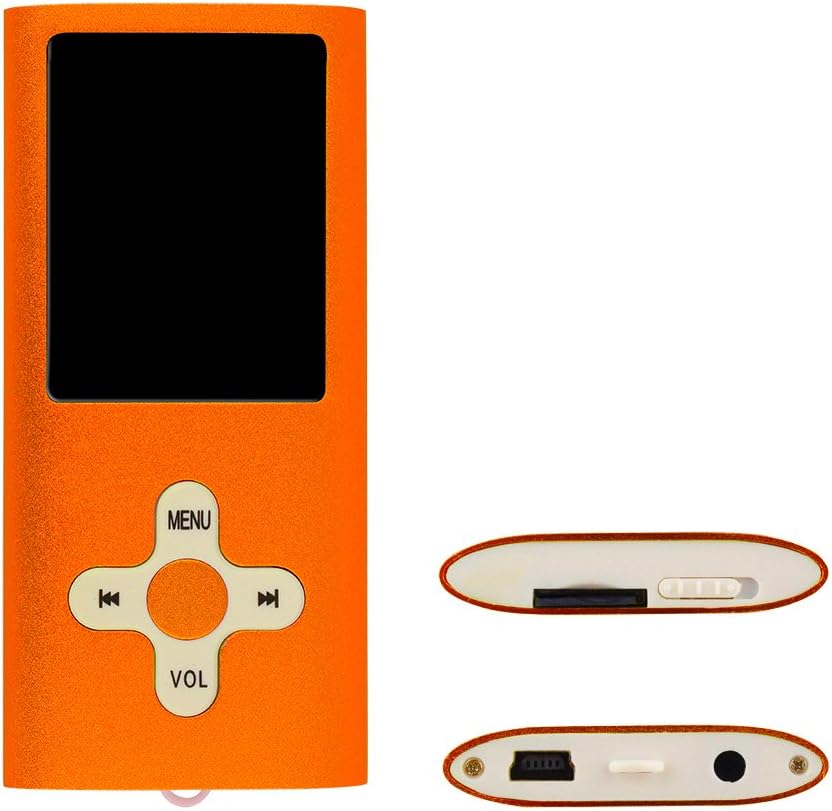 RHDTShop MP3 MP4 Player Support UP to 32GB TF Card, silver (TO-Red2)