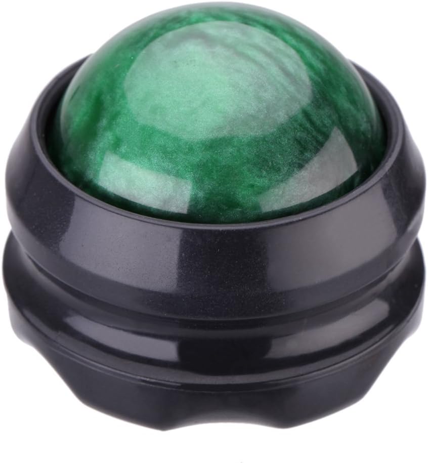 Elejolie Massage Ball Roller Manual Back Massager Relief Muscle Pain and Relax Full Body Joint Massage Essential Oil,Lotion(Green): Health & Personal Care