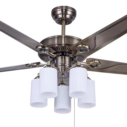 Aorakilights Silent European Style Ceiling Fan Light 52 Inches 5