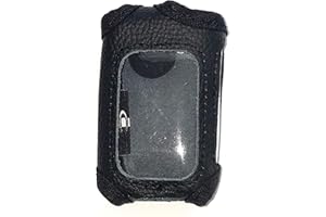 Alarm-Mate Black Leather Cover for Compustar 2WQ9R-FM Remote Control Transmitter (Remote Not Included)