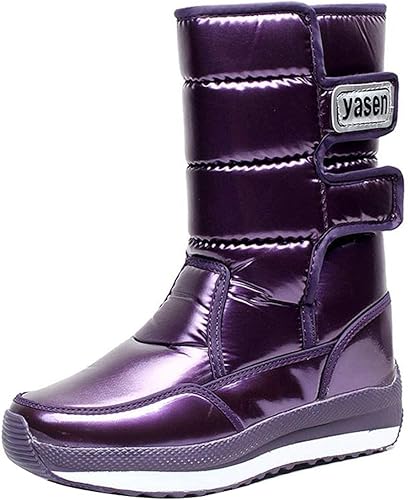 Amazon Jinniu ジンニュウ スノーブーツ レディース ロングブーツ アウトドアシューズ 冬用ブーツ 裏起毛 大きいサイズ 防寒ブーツ 長靴 カジュアル 滑り止め 雪靴 おしゃれ Jinniu ブーツ ブーティ