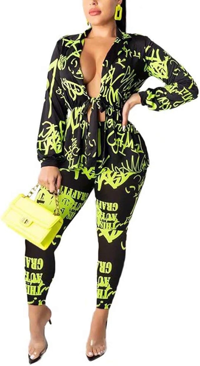 Womens Two Piece Outfits-Sexy V Neck Blazer with Skinny Long Pants Slim Fit Ruffle Pelplum Business Suit Sets