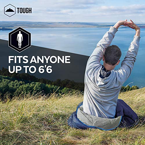 All Season XL Hooded Sleeping Bag with Compression Sack - Perfect for Camping, Backpacking, Hiking.  - //coolthings.us