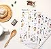 ONOR-Tech 6 Sheets Sweet Girls Decorative Adhesive Sticker Tape / Kids Craft Scrapbooking Sticker Set for Diary, Album